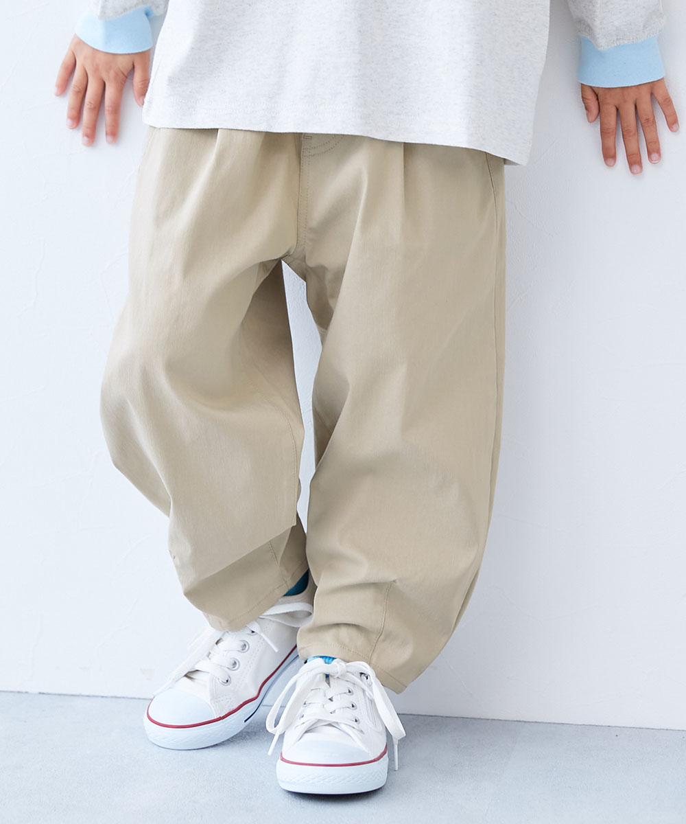 ウエストゴム チノパンツ ロングパンツ 長ズボン ボトムス よくばりストレッチ ツイル ルーズタックパンツ キッズ 子供服 男の子 女の子  デビロック devirock | devirock | 08
