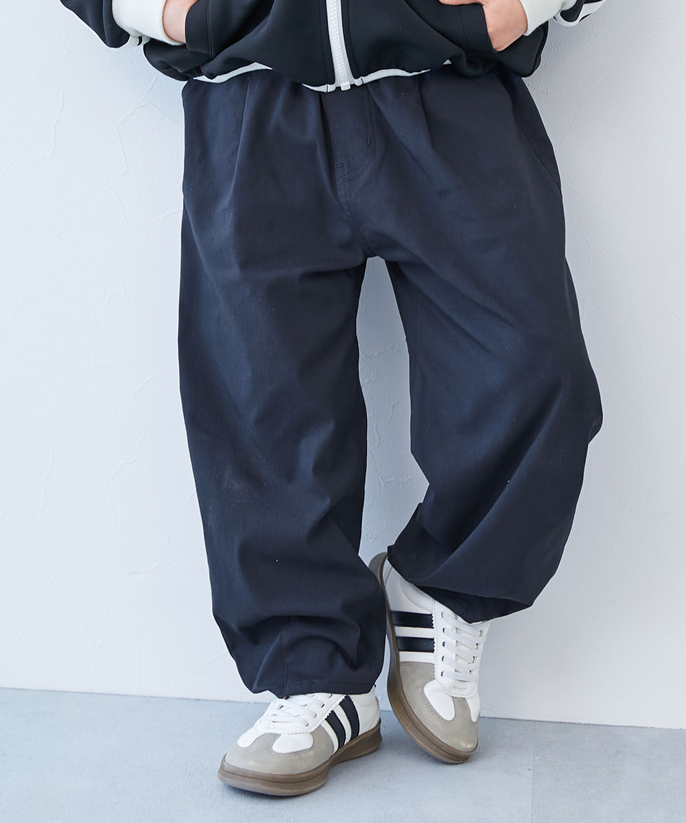 ウエストゴム チノパンツ ロングパンツ 長ズボン ボトムス よくばりストレッチ ツイル ルーズタックパンツ キッズ 子供服 男の子 女の子  デビロック devirock | devirock | 04