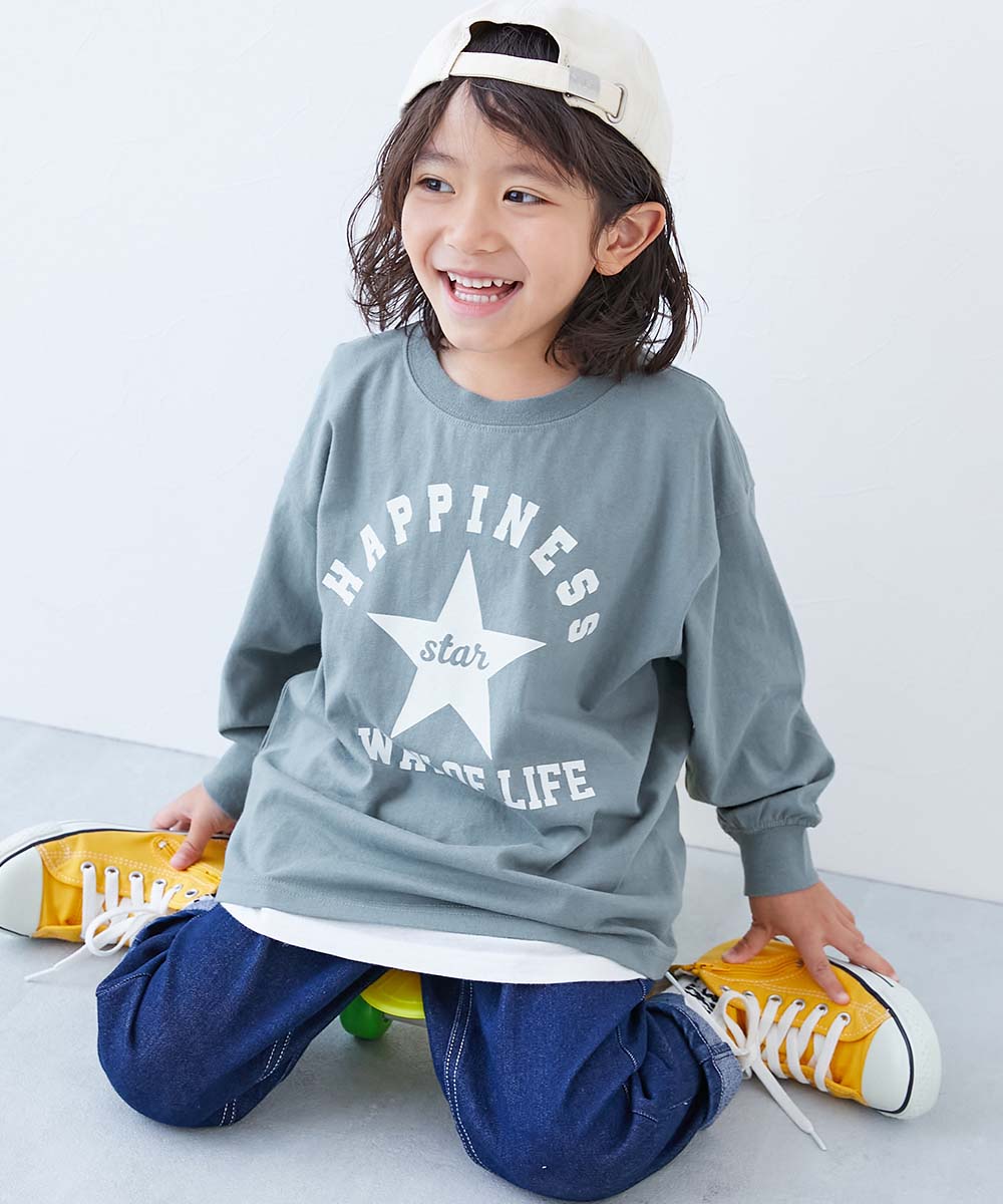 devirock（デビロック） ロンT トップス 綿100％ デビラボ BIG