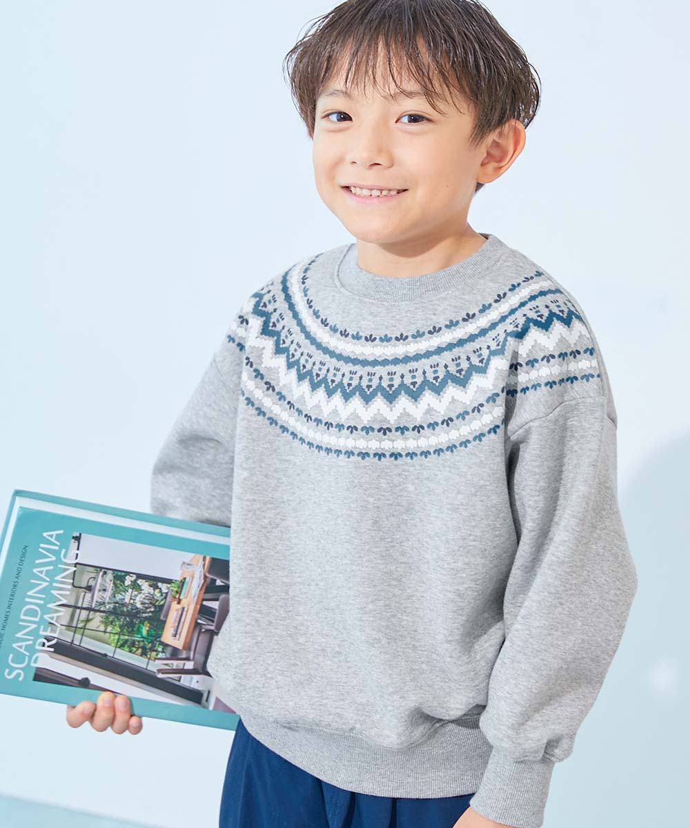 リンクコーデ 親子コーデ お揃い オーバーサイズ デビラボ プリント 裏起毛 BIGシルエットトレーナー キッズ 子供服 男の子 女の子 デビロック devirock | devirock | 05