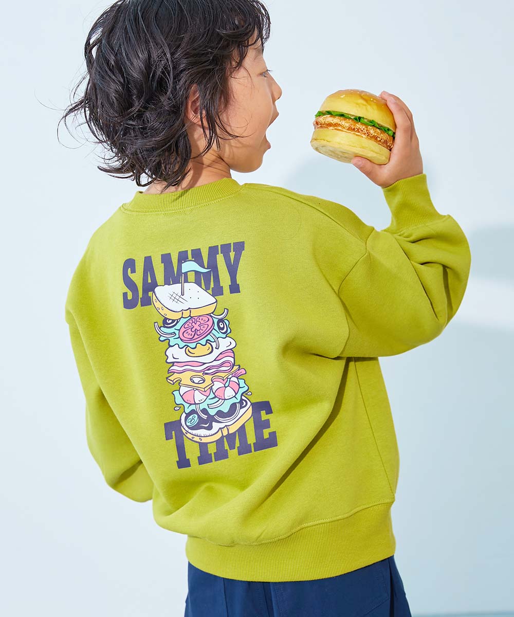 リンクコーデ 親子コーデ お揃い オーバーサイズ デビラボ プリント 裏起毛 BIGシルエットトレーナー キッズ 子供服 男の子 女の子 デビロック devirock | devirock | 15