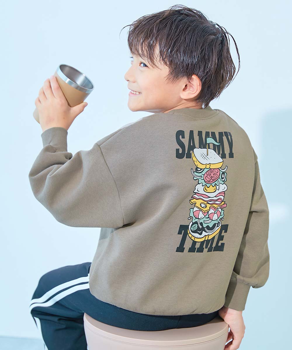 リンクコーデ 親子コーデ お揃い オーバーサイズ デビラボ プリント 裏起毛 BIGシルエットトレーナー キッズ 子供服 男の子 女の子 デビロック devirock | devirock | 16