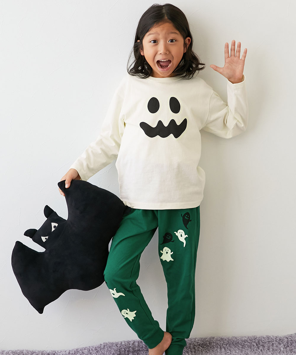 パジャマ 長袖パジャマ ルームウェア 長袖ルームウェア 綿100％ 暗闇で光る わくわくパジャマ キッズ 子供服 男の子 女の子  デビロック devirock | devirock | 02