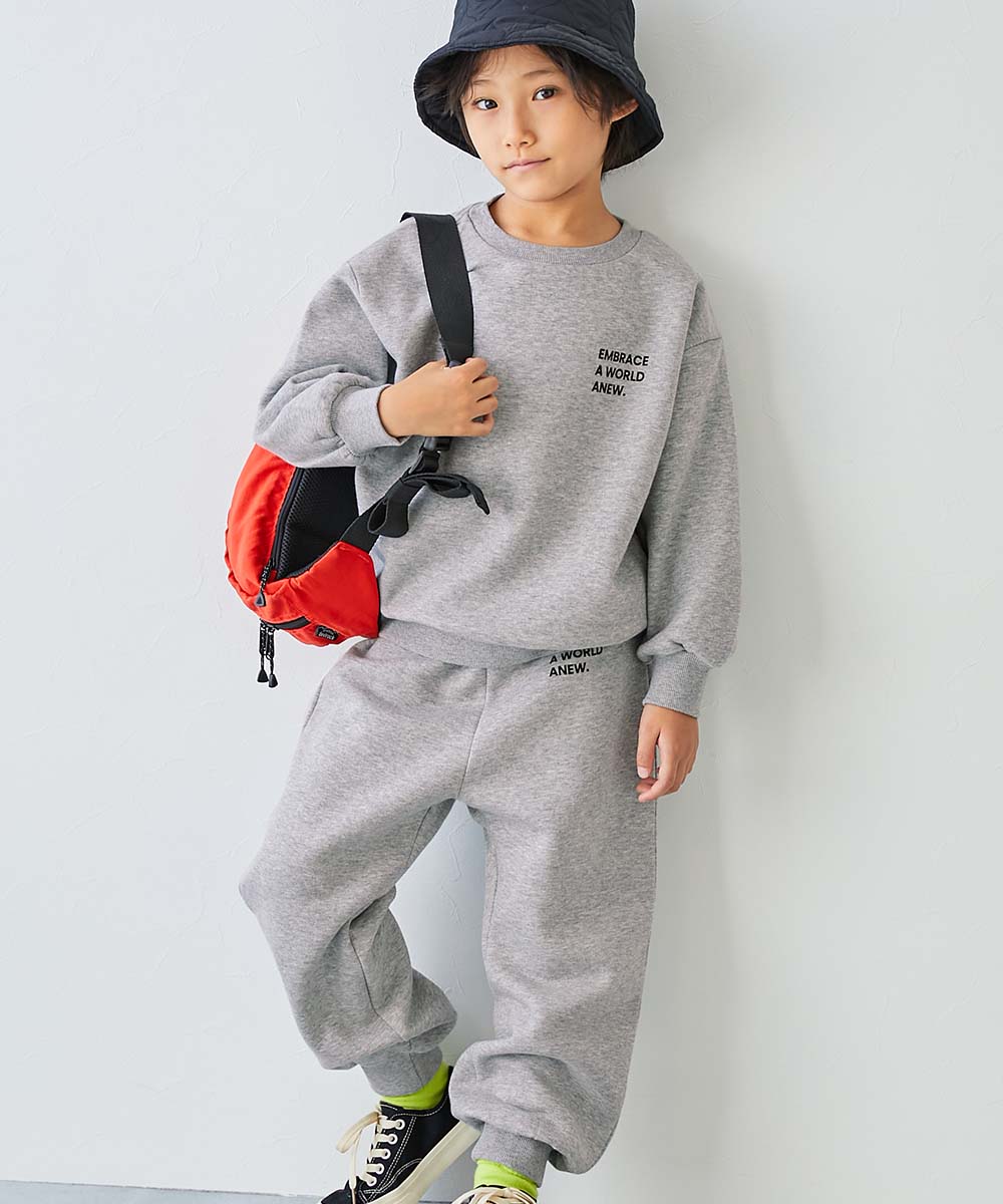 パジャマ 長袖パジャマ ルームウェア 長袖ルームウェア 【普段着でもルームウェアでも】ぽかぽか裏起毛 カレッジロゴ セットアップ   デビロック devirock | devirock | 05