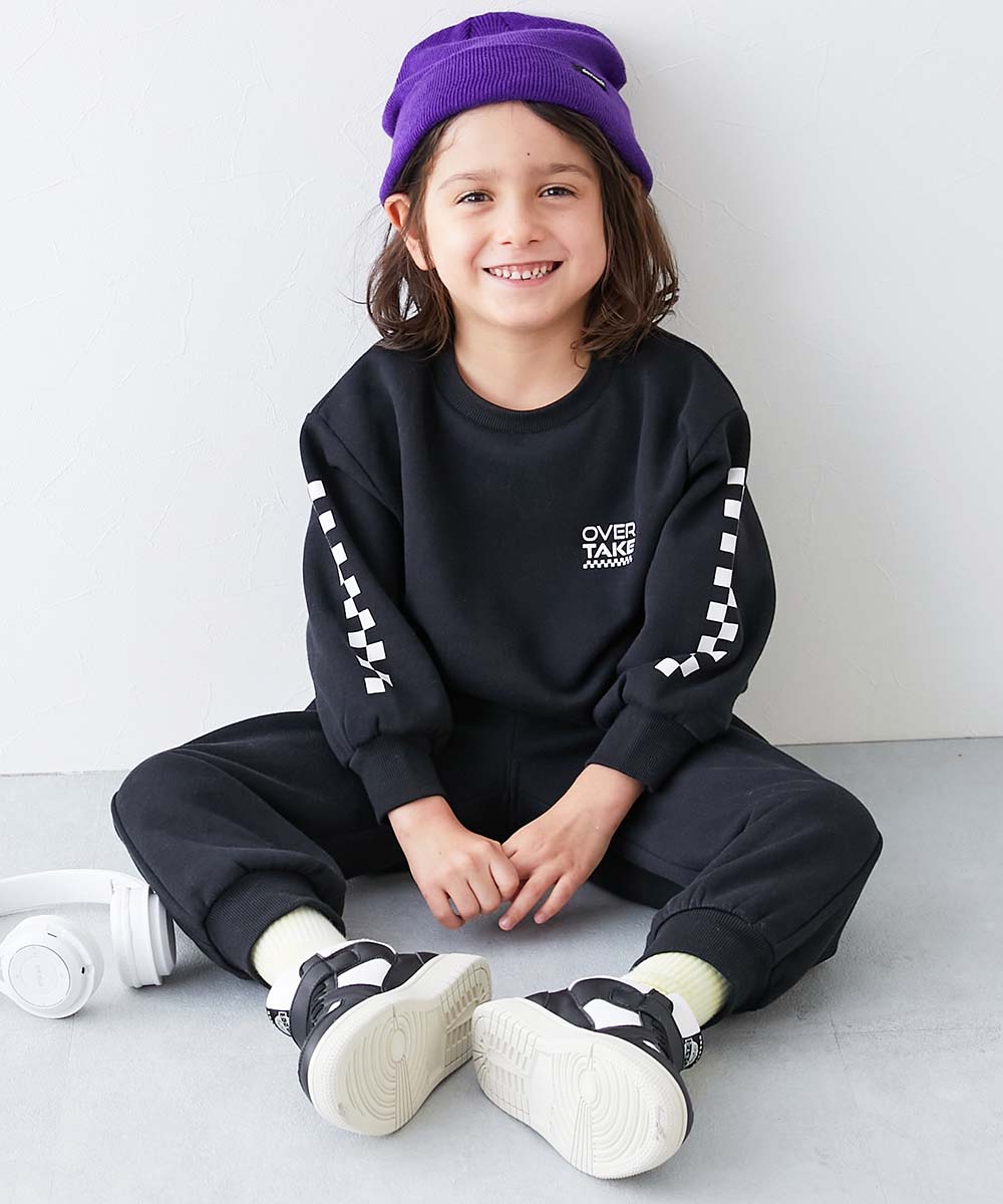 パジャマ 長袖パジャマ ルームウェア 長袖ルームウェア 【普段着でもルームウェアでも】ぽかぽか裏起毛 カレッジロゴ セットアップ   デビロック devirock | devirock | 06