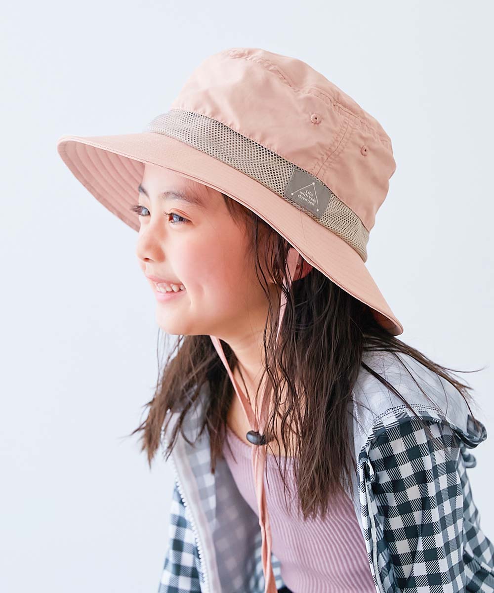 帽子 ハット 保冷剤が入る日よけガード付き 親子で使える 撥水 UVカットフェスハット(水陸両用) キッズ 子供服 男の子 女の子  デビロック devirock | devirock | 10
