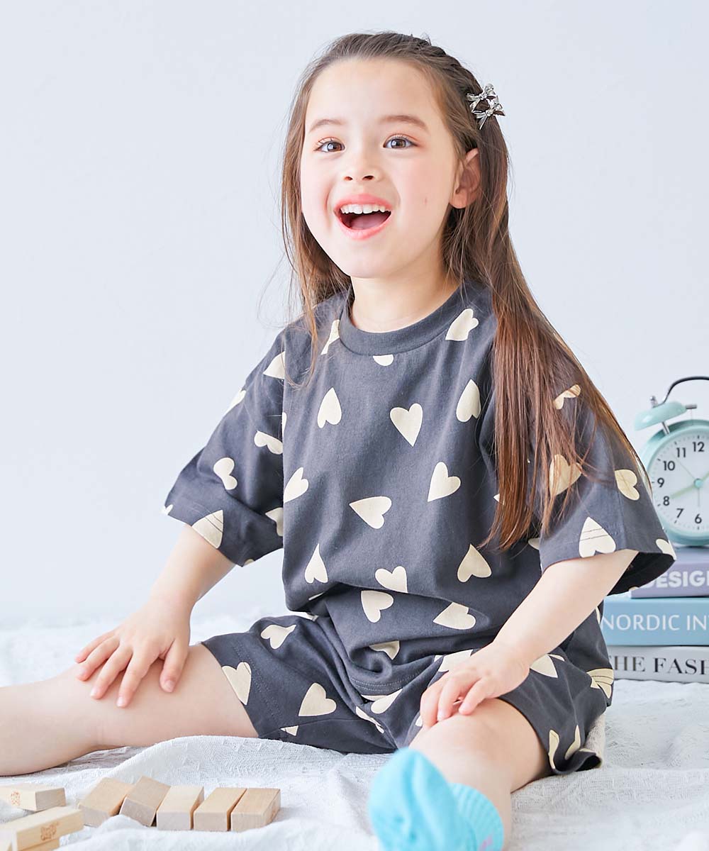 パジャマ 半袖パジャマ ルームウェア 半袖ルームウェア 綿100％ 総柄 半袖パジャマ キッズ 子供服 男の子 女の子  デビロック devirock | devirock | 05