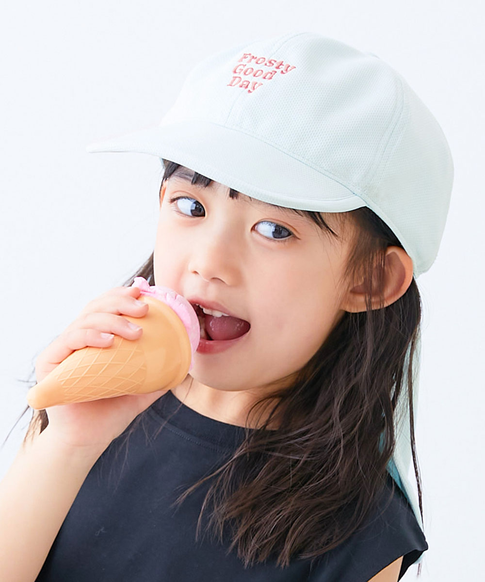 入園 入学 通園 通学 小学校 幼稚園 保育園 UVカット UV対策 熱中症対策 紫外線対策 帽子 キャップ 気化熱のチカラでひんやり 日よけ付きキャップ   devirock | devirock | 03
