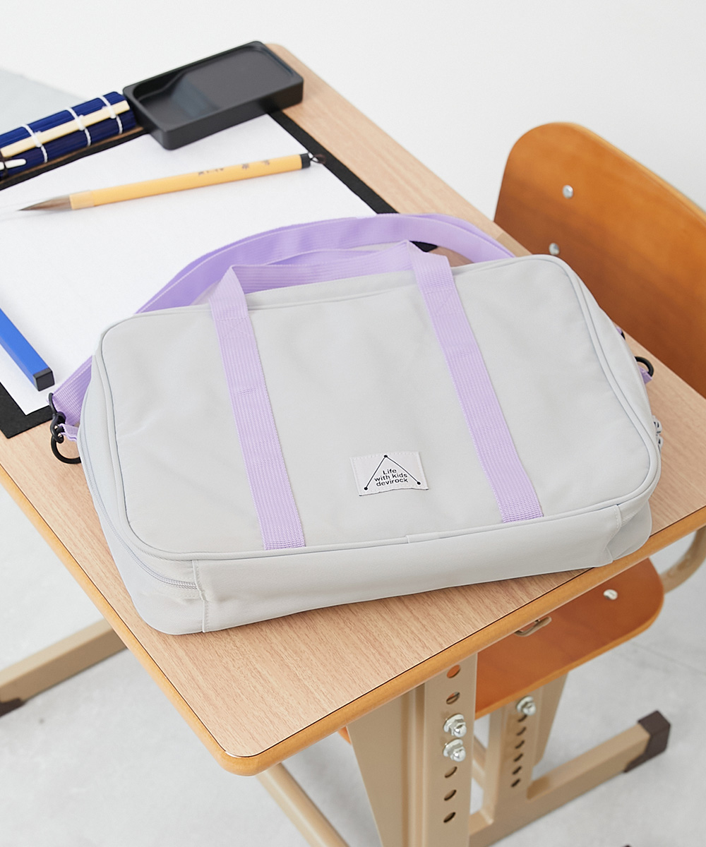 スクールバッグ トートバッグ 入園 入学 通園 通学 小学校 メッシュ切り替え バイカラー 書道バッグ(ショルダーストラップ付き) キッズ デビロック devirock | devirock | 03