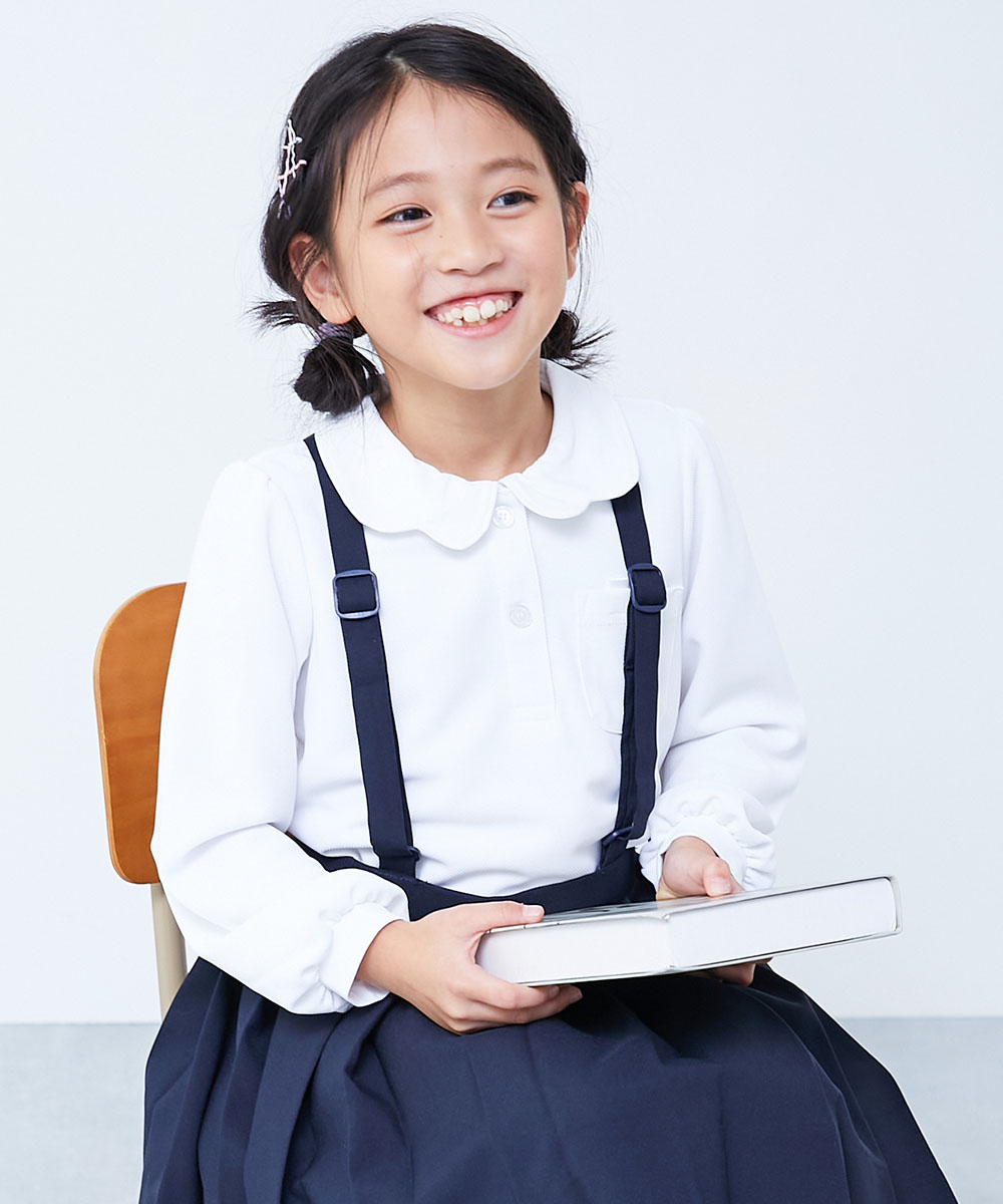 ポロシャツ 入園 入学 通園 通学 小学校 首回りの汚れが取れやすい 涼感 サラッとメッシュ スクールポロシャツ 男の子 女の子  デビロック devirock | devirock | 04