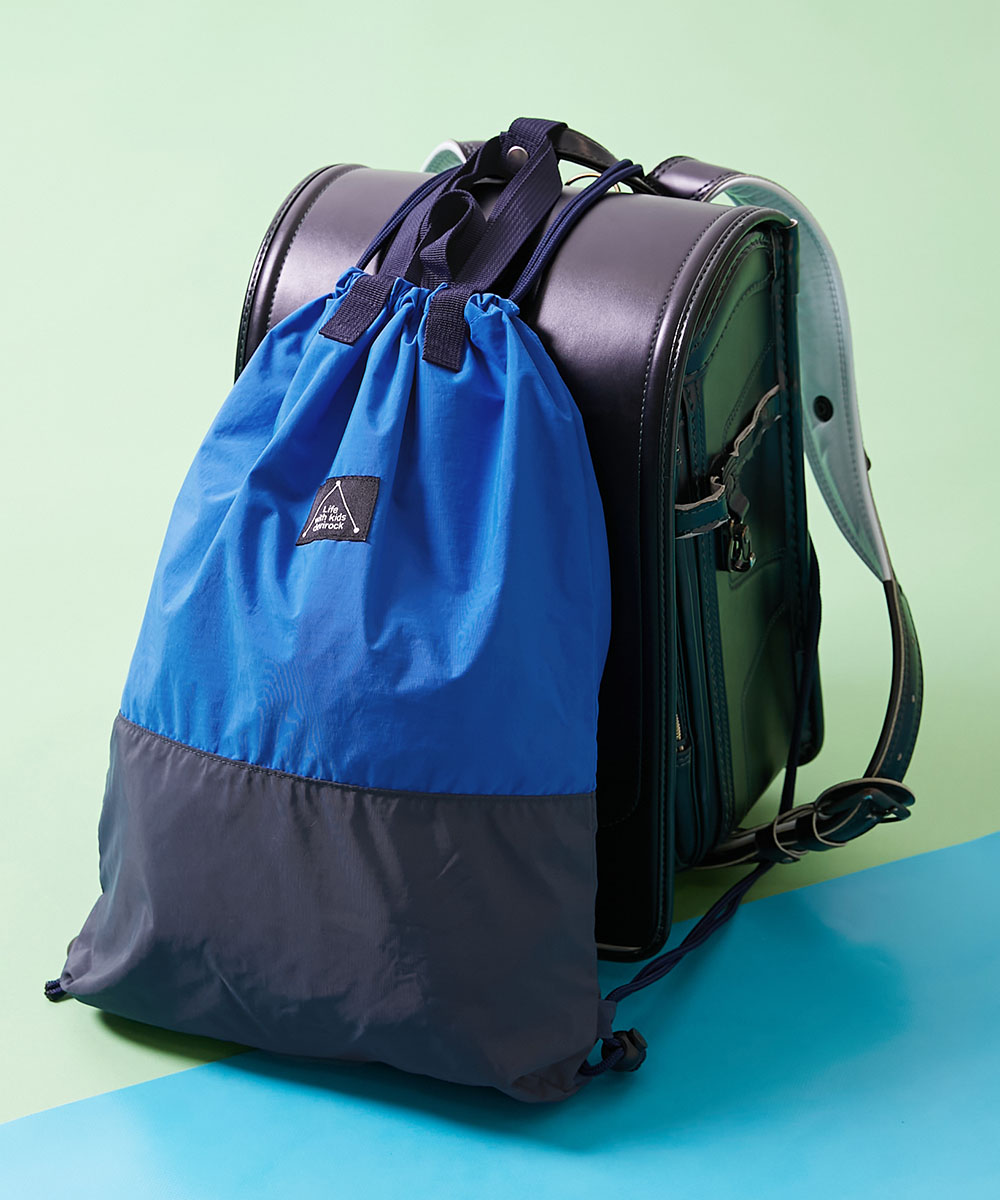 スクールバッグ ナップサック 入園 入学 通園 通学 小学校 ランドセルの上から背負える バイカラー ナップサック キッズ 男の子 女の子  デビロック devirock | devirock | 02