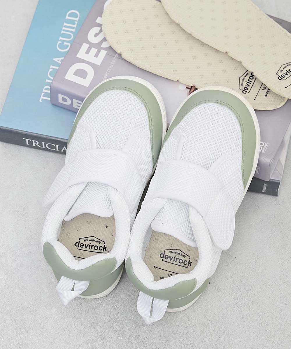 スペアインソール 上靴 入園 入学 通園 通学 小学校 ベルトでサイズ調整できる メッシュ上履き（上靴）インソール2枚付き キッズ 男の子 女の子 devirock | devirock | 04