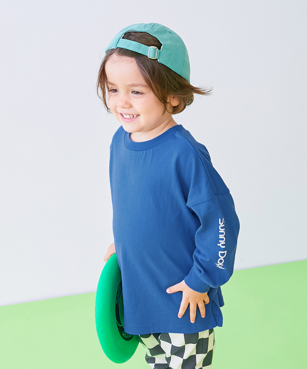 ロンT トップス 【EN-JOY】どっちも前だから1人でお着替え カラフル 長袖Tシャツ キッズ 80cm 90cm 100cm 110cm 120cm 130cm 保育園 幼稚園 通園 | devirock | 03