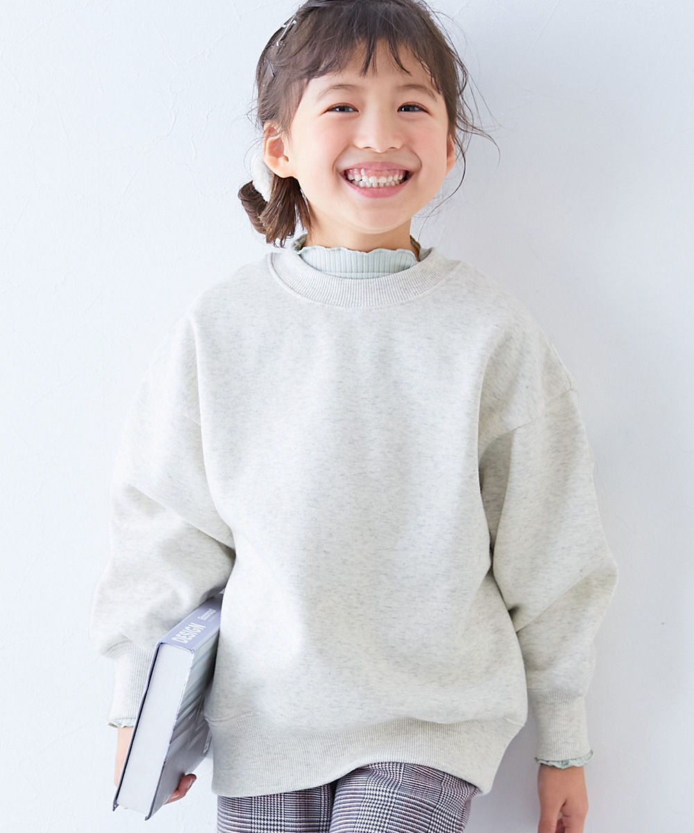 リンクコーデ  おそろい 通園 通学 トップス カラフルスウェット ふっくら裏起毛 無地トレーナー キッズ 子供服 男の子 女の子  デビロック devirock | devirock | 02
