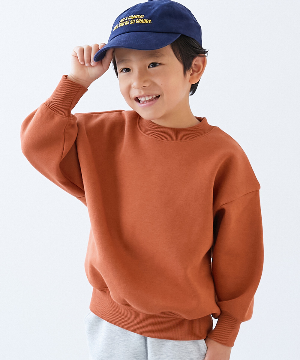 リンクコーデ  おそろい 通園 通学 トップス カラフルスウェット ふっくら裏起毛 無地トレーナー キッズ 子供服 男の子 女の子  デビロック devirock | devirock | 12