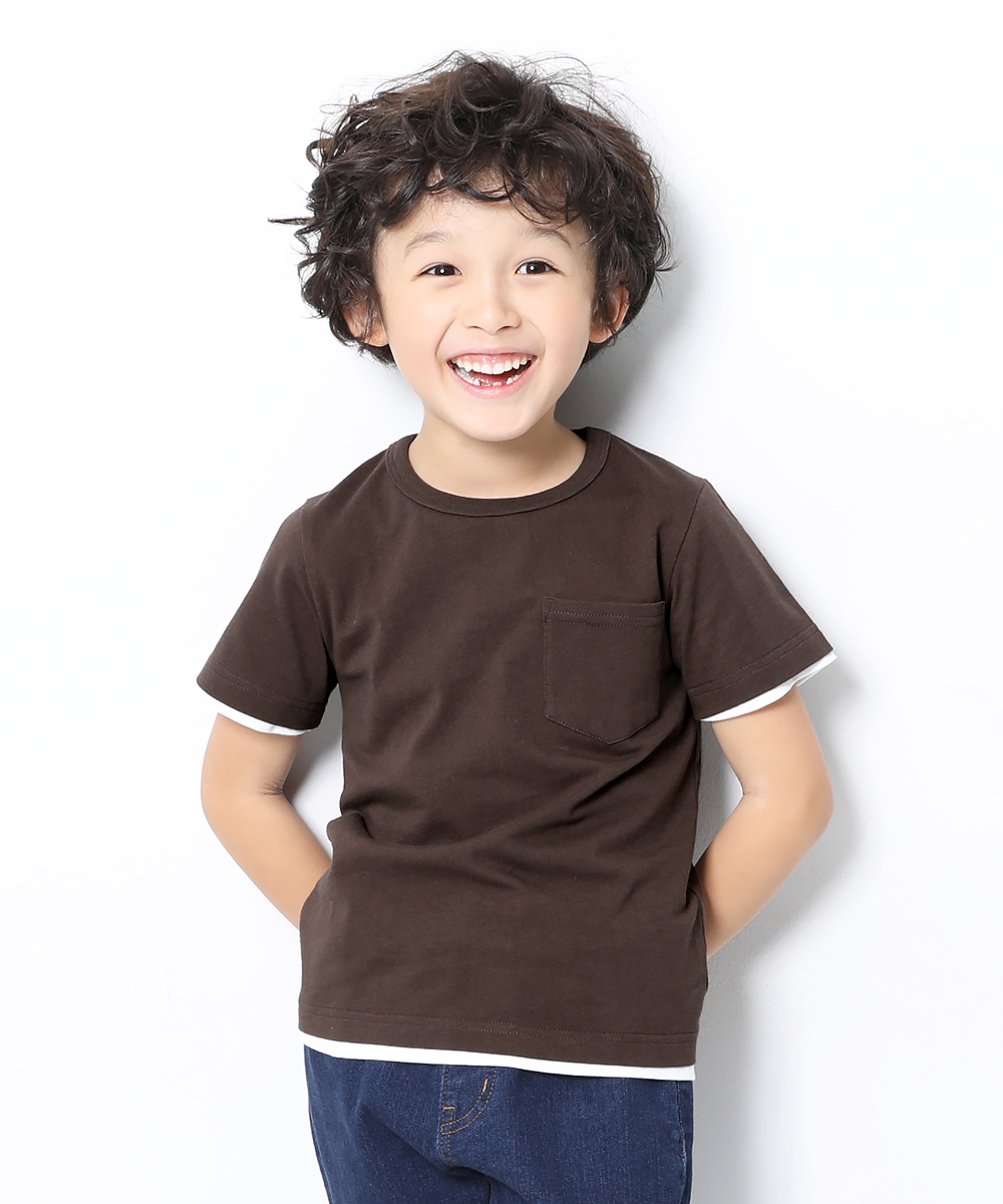 【アウトレットSALE/返品不可】子供服 無地クルーネックTシャツ キッズ ベビー 男の子 女の子 半袖Tシャツ Tシャツ トップス 半袖 devirock デビロック｜devirockstore｜16