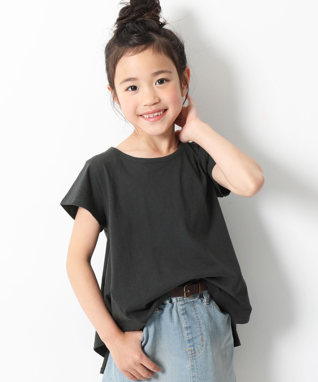 子供服 ハンカチヘムtシャツ キッズ ベビー服 女の子 半袖tシャツ Tシャツ トップス 半袖 Devirock デビロック Girly 人気特価