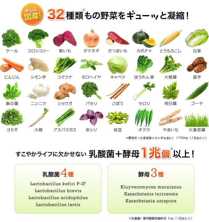 Dhc 公式 最短即日発送 輸入 国産パーフェクト野菜 プレミアム 30日分 サプリメント メール便 生活習慣