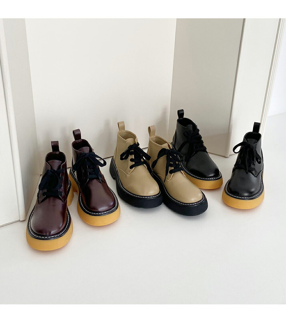 22人気 韓国 プラットフォーム カジュアル ショートブーツ ショート 春 秋 Dholic 通販 Paypayモール ファッション シューズ 靴 ブーツ フェイクレザー 厚底 美脚 シンプル ステッチ 高評価新品