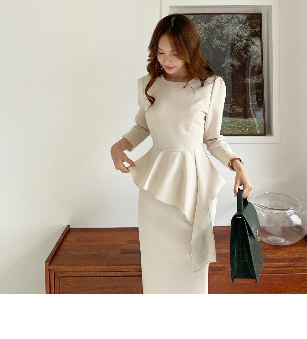 しやすく ワンピース ユニーク 大人 春 秋 韓国 ファッション Dholic 通販 Paypayモール ミディ丈 ミディ