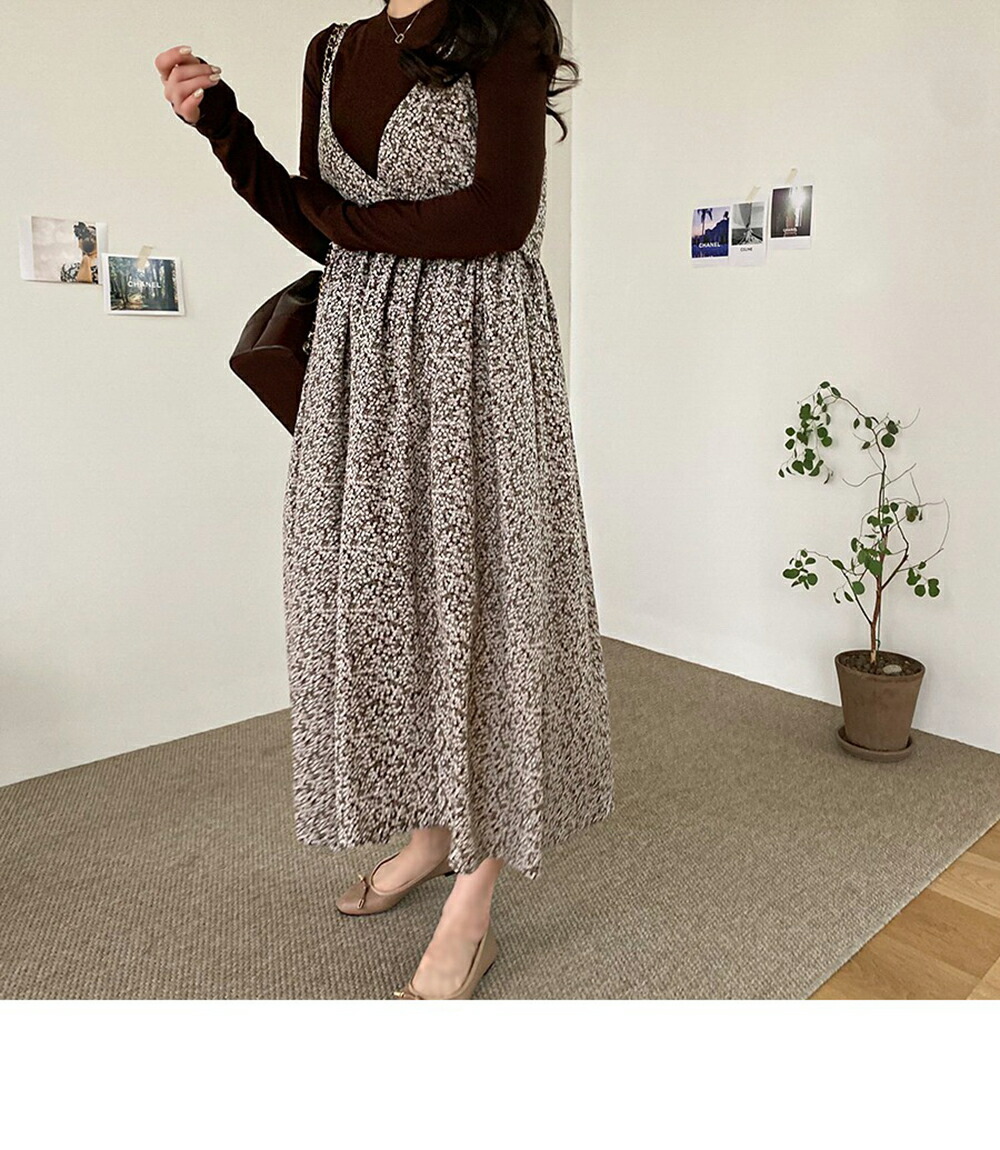 韓国 パターン 柄 マタニティ 体型カバー 秋 冬 Dholic 通販 Paypayモール ワンピース ロングワンピース マキシワンピース ロング丈 マキシ丈 フレア キャミソール ノースリーブ Vネック 最安値格安 Rslfreight Com