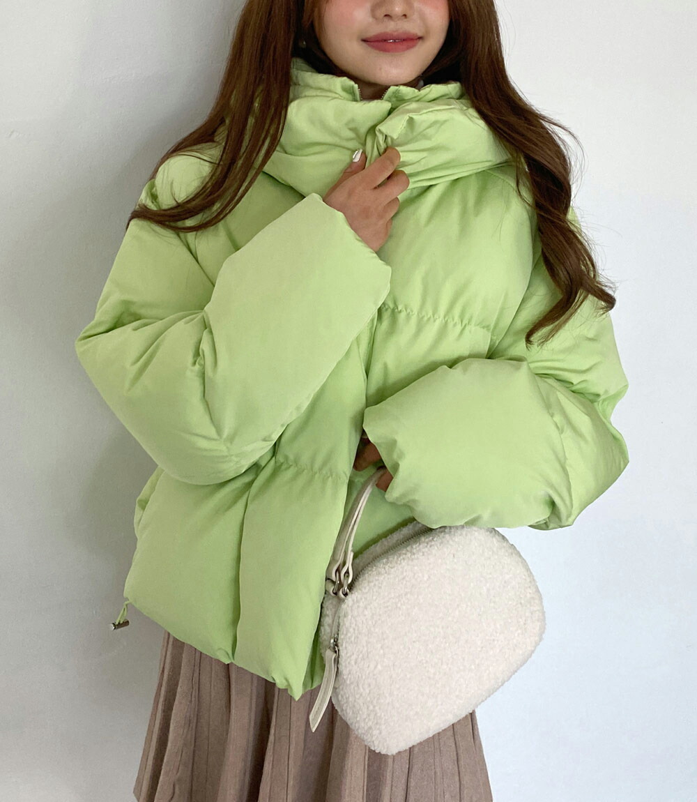 フェミニン 韓国ファッション フェミニン 大人 ポケット 秋 冬 Dholic 通販 Paypayモール アウター ジャンパー ショートジャンパー 長袖 ウェルロン フード おしゃれ 体型カバー ハーフネック いいたしま