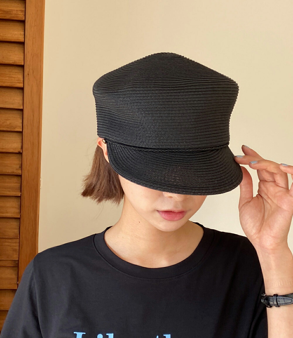 メーカー公式ショップメーカー公式ショップ帽子 キャスケット ペーパーハット 配色 シンプル カジュアル 涼しげ 季節感 ラフ かわいい 可愛い 紙糸  韓国ファッション 財布、帽子、ファッション小物