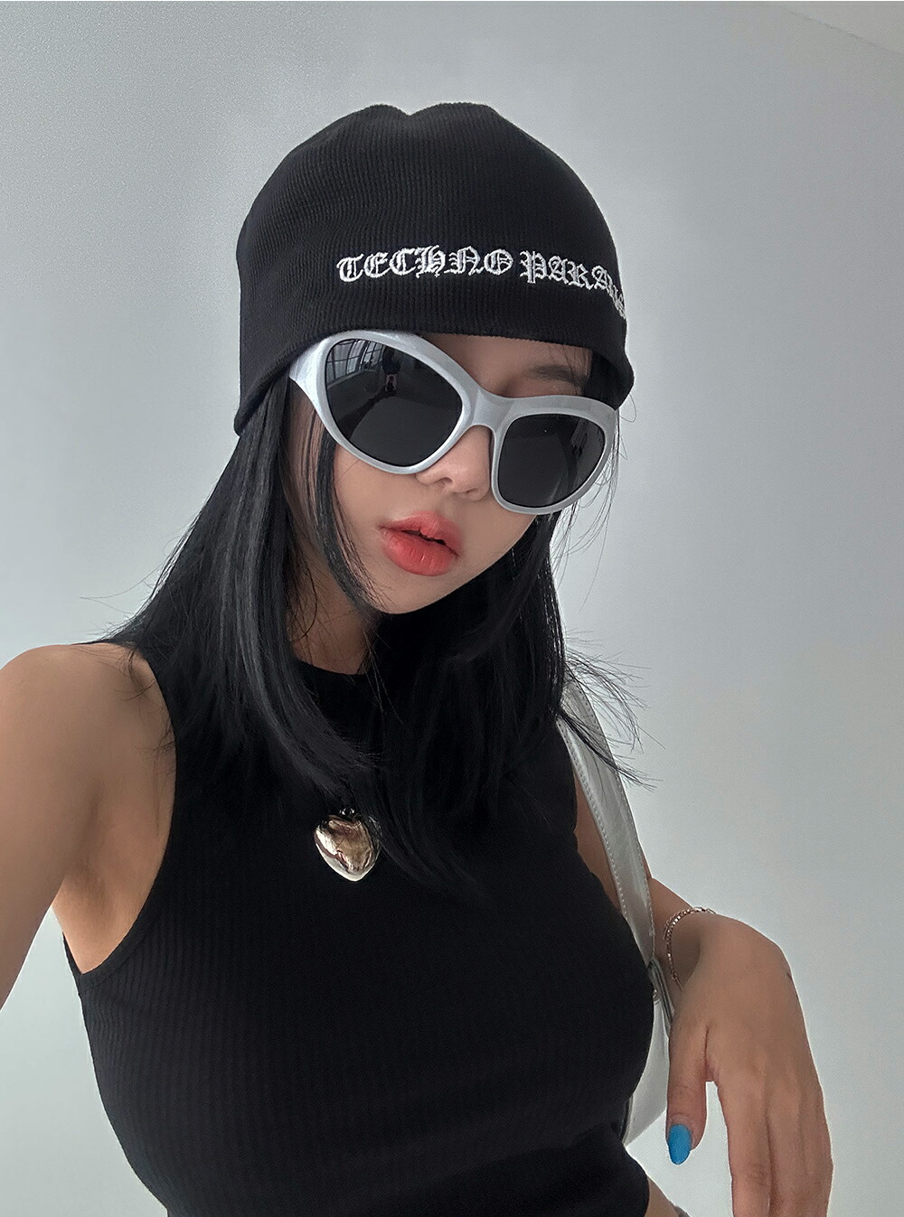 韓国ファッション アクセサリー 小物 ビーニー ニット帽 レタリング