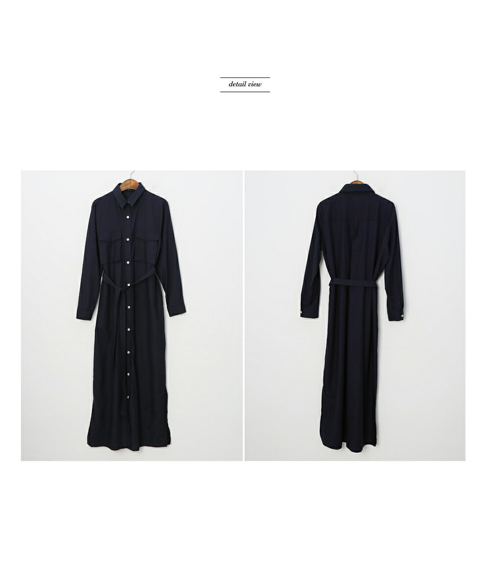 人気新品 ワンピース ロングワンピース ロング丈 長袖 シャツワンピース スリット 無地 シンプル フェミニン 春 ロング丈 DHOLIC - 通販 - PayPayモール 格安新品