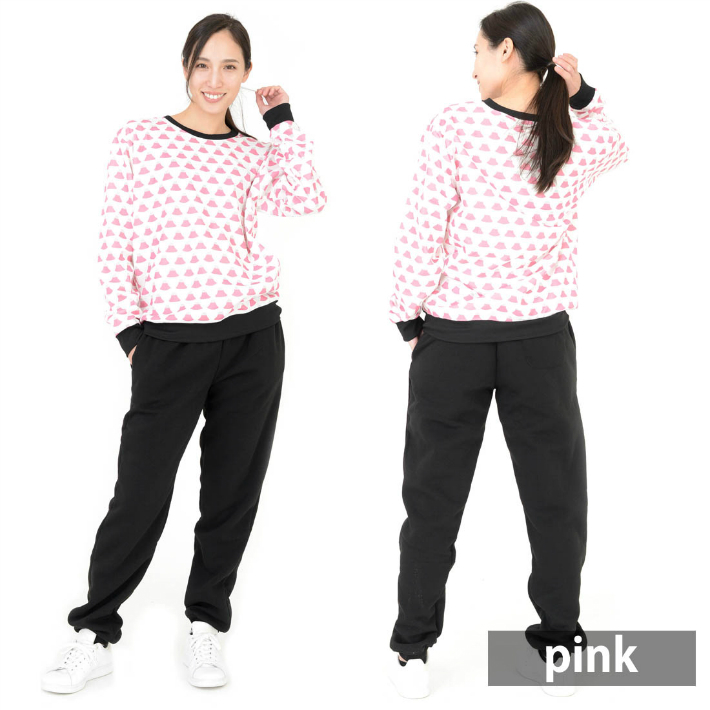 スウェット上下 レディース 裏起毛 セットアップ プリント ｔシャツ あったかルームウェア 部屋着 レディース転写プリントスウェット上下セット 3308 ジャージ メンズレディースdiastar 通販 Yahoo ショッピング