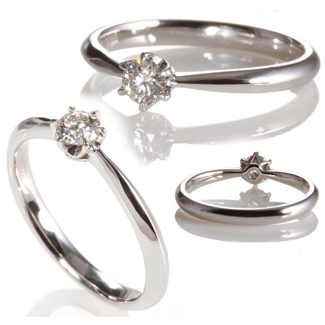 婚約指輪 安い 婚約指輪 ダイヤ 0.18ct H-SI-VG H&C 鑑別付 婚約指輪 