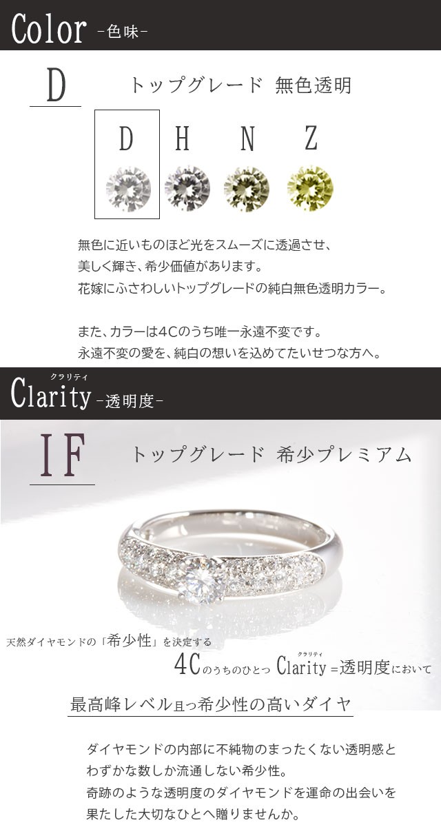 婚約指輪 安い 婚約指輪 ダイヤ 0.3ct D-IF-EX PAVE パヴェ エンゲージ