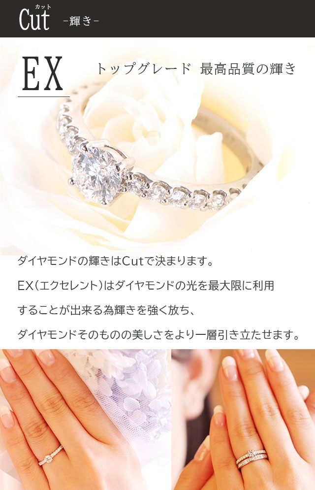 あすつく 婚約指輪 0.3ct D-VVS1-EX イタリアンセッティング