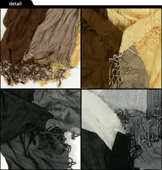 ３カラー生地組合せ！！あったか♪ストール