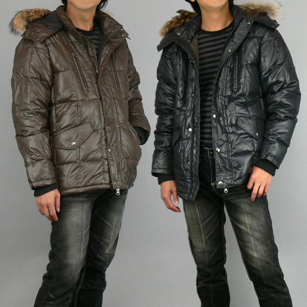 Djhonda リアルファースクエアキルトダウンジャケット : ディアブロス