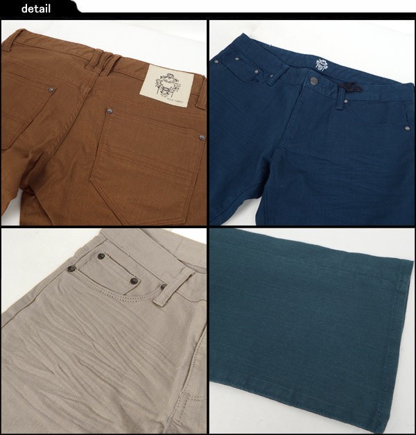 Root Three シワ加工スキニースタイルパンツ