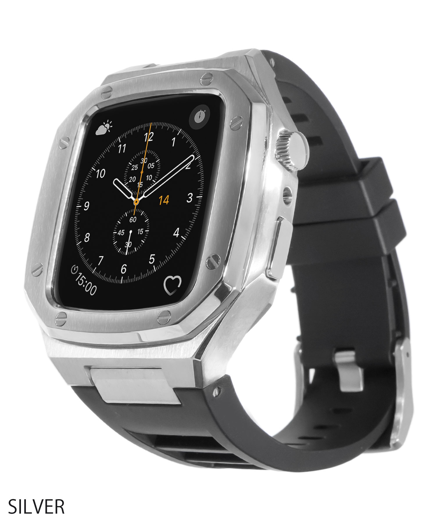 アップルウォッチ ケース バンド 高級 替え ベルト カバー メンズ 高品質 ステンレス 316L Apple Watch 44mm 45mm  Series 4 5 6 SE 7 8 9 一体型 おしゃれ