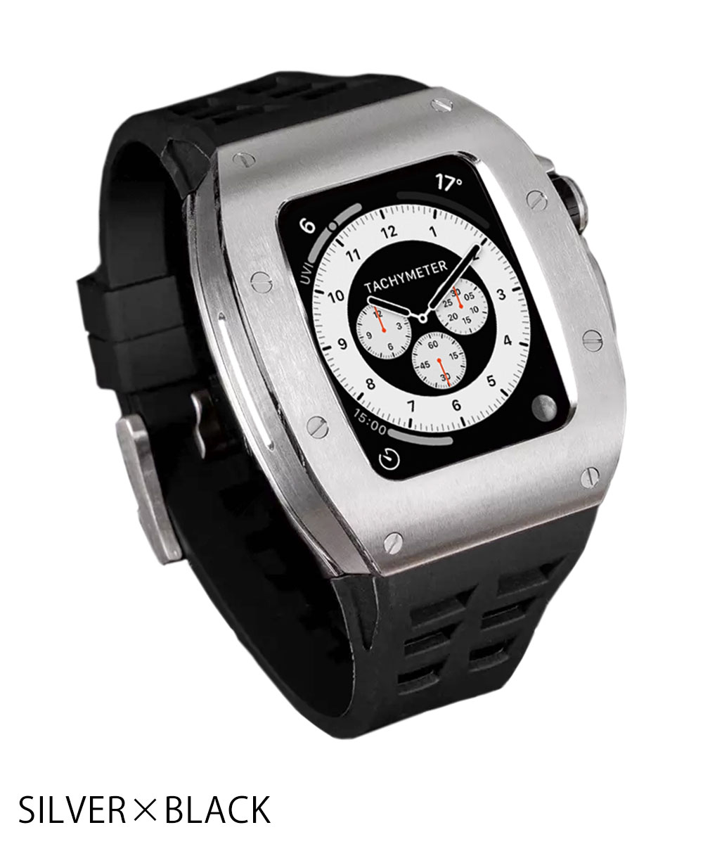 アップルウォッチ ケース バンド 高級 替え ベルト カバー メンズ 高品質 ステンレス Apple Watch 44 45 mm Series 4  5 6 SE 7 8 9 applewatch 一体型 おしゃれ