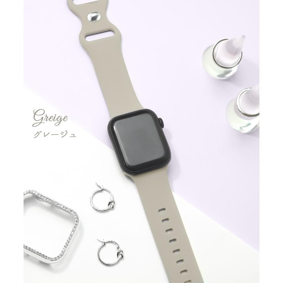 本革　レザーベルト　Apple Watch 交換ベルト　バンド　アイスグレー