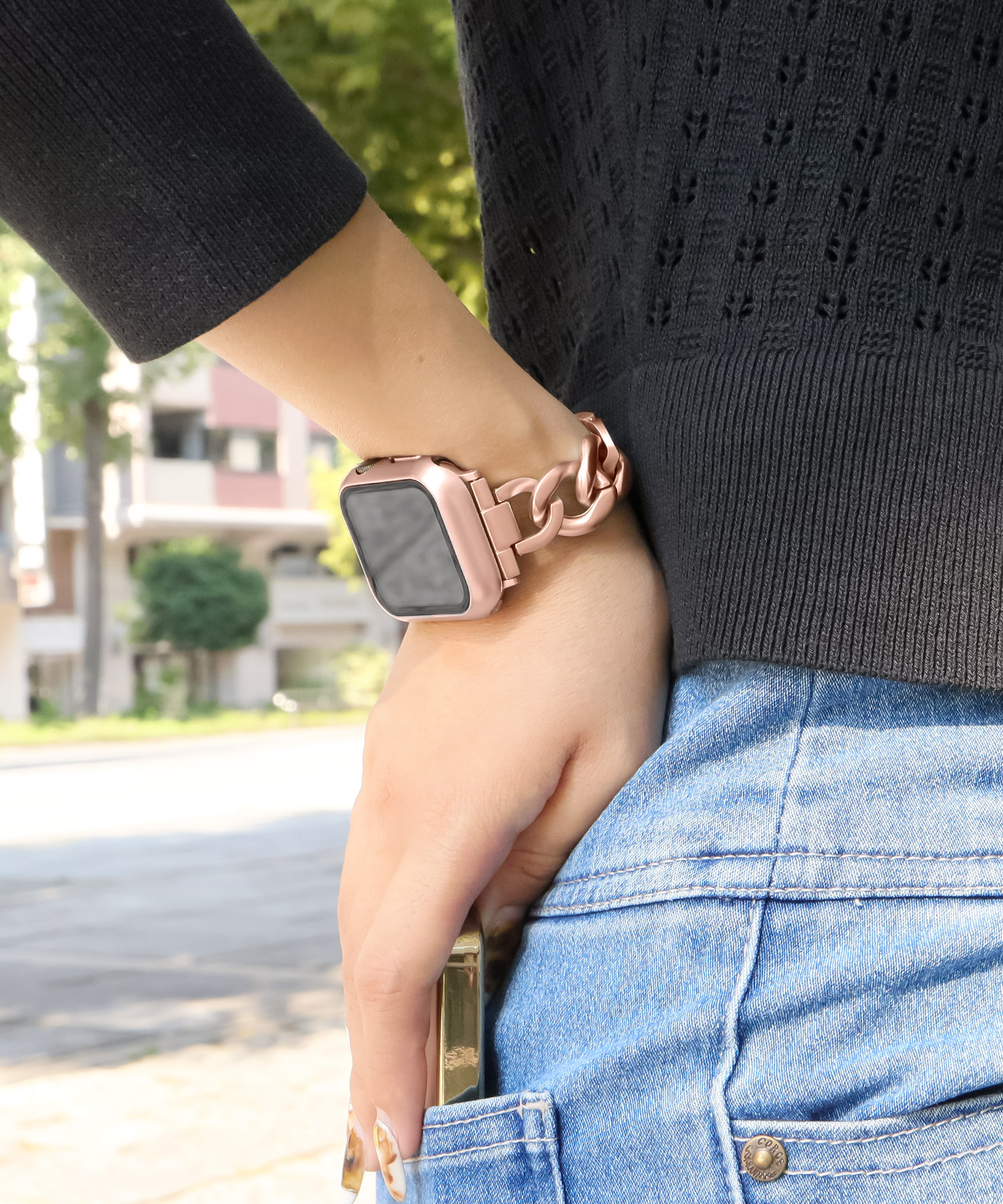 98％以上節約 Apple Watch チェーンベルト スターライト 38 40 41㎜