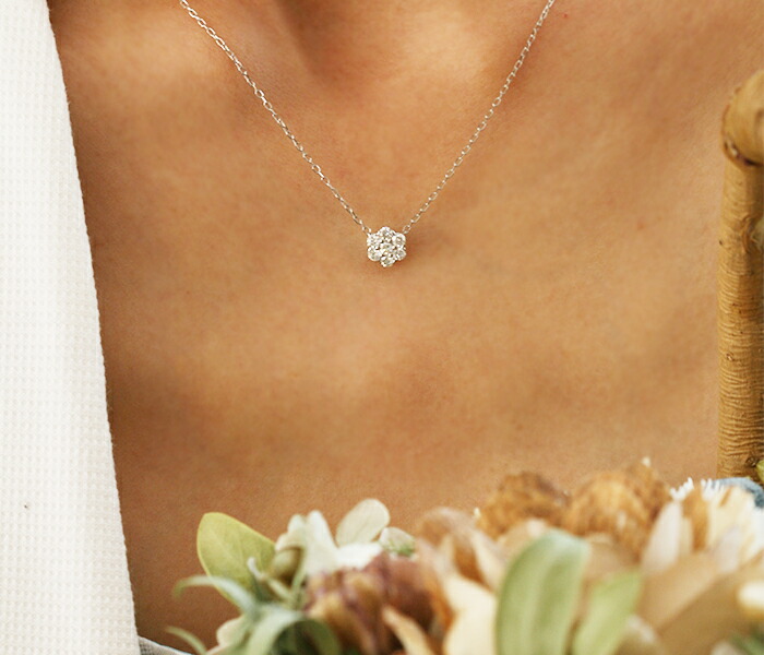 ダイヤモンド専門店THJ ネックレス 0.3ct プラチナ900 THJ Flora