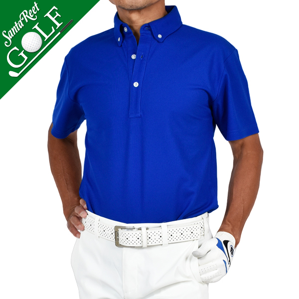 ゴルフ ポロシャツ メンズ ゴルフウェア 半袖 無地 ゴルフウエア 機能性 大きいサイズ 3l 4l...