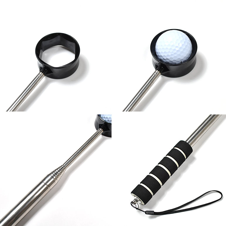 ゴルフボールピッカー ボール拾い 拾う キャッチ 池ポチャ 伸縮性