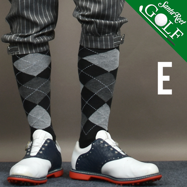 靴下 くつ下 ゴルフウェア ロング ソックス メンズ 秋冬 ゴルフ