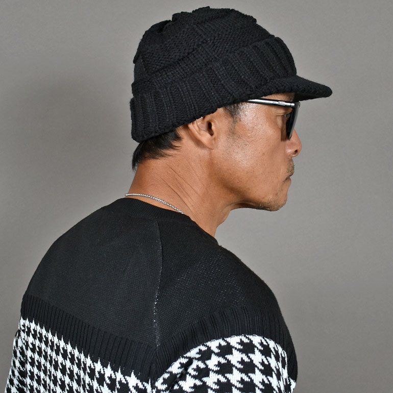 DESCENTE ゴルフ ニット帽 F 黒 ニットキャップ | デサントゴルフ公式