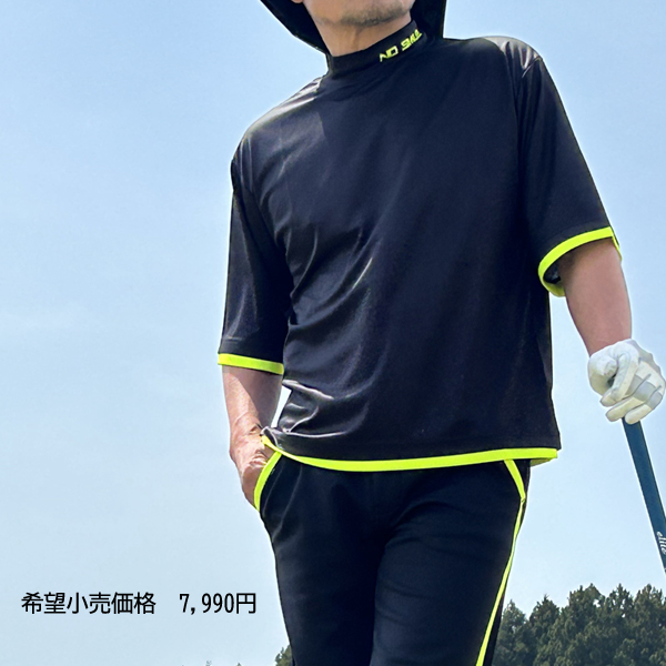 COMONGOLF ゴルフウェア シャツ 2枚セット COMONGOLF（コモンゴルフ） ゴルフウェア メンズ 半袖 夏 モックネック