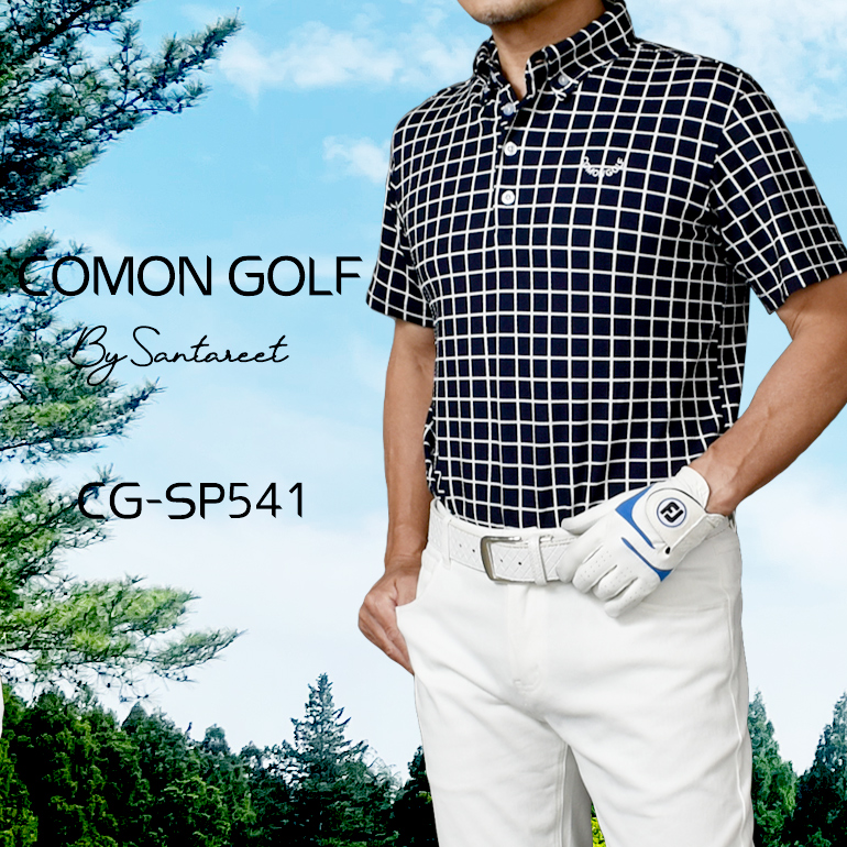 ゴルフ ポロシャツ メンズ ゴルフウェア ポロシャツ 半袖 大きいサイズ ボタンダウン ゴルフトップ...