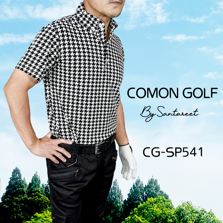 ゴルフ ポロシャツ メンズ ゴルフウェア ポロシャツ 半袖 大きいサイズ ボタンダウン ゴルフトップ...