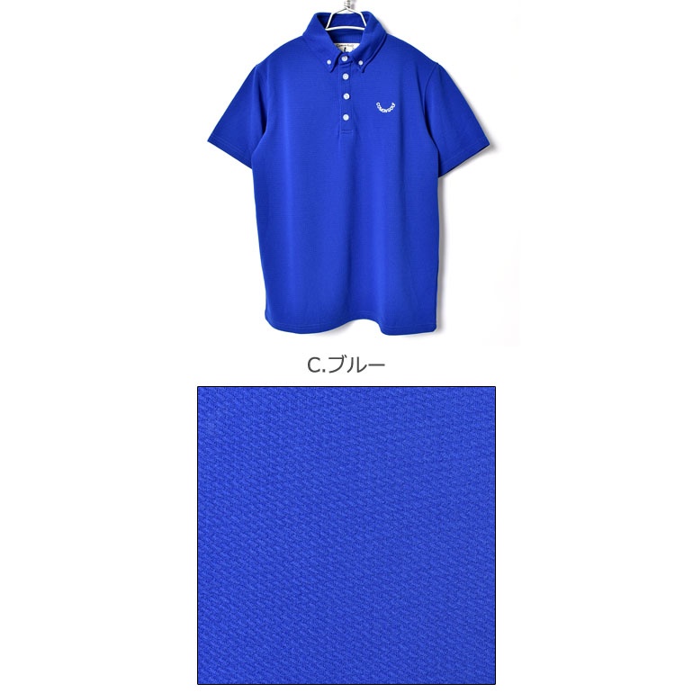 日本に日本にSALE ゴルフ ポロシャツ メンズ ゴルフウェア ポロシャツ 半袖 大きいサイズ ボタンダウン ゴルフトップス おしゃれ 春 夏 春夏  サンタリート トップス CG-SP541 メンズウエア