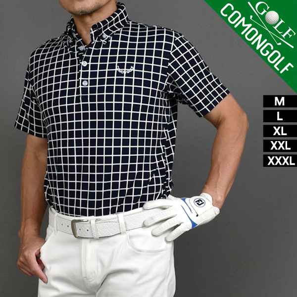 ■美品■匿名配送■ゴルフ■GOLF■ゴルフウェア■ゴルフシャツ COMONGOLF SALE ゴルフウエア メンズ 夏 ポロシャツ 半袖 ゴルフ